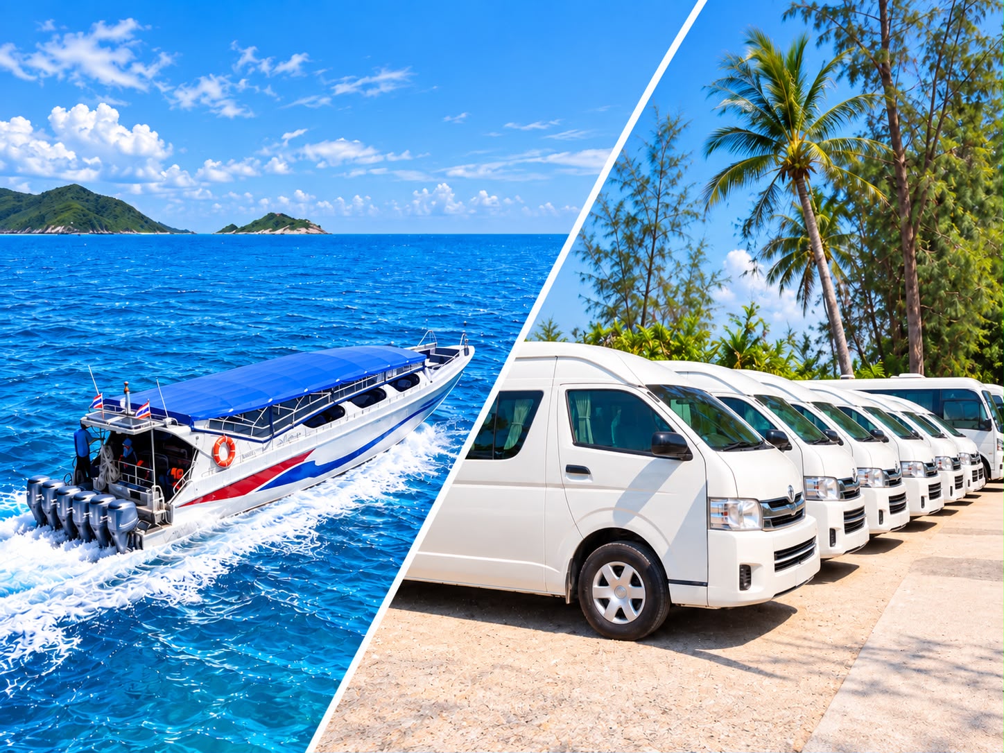 Bus/Van +Speedboat